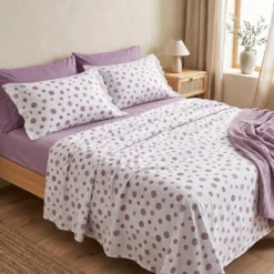 Completo Lenzuola Dandy pois rosa Singolo