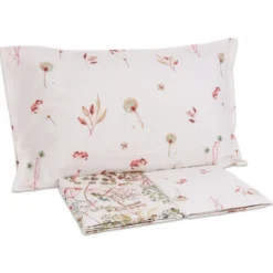 Completo Lenzuola Day Dream Fiori di Campo Cipria Matrimoniale