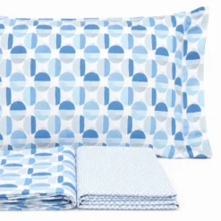 Completo Lenzuola Disco Azzurro Singolo