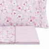 Completo Lenzuola Fiori Indie Rosa Singolo