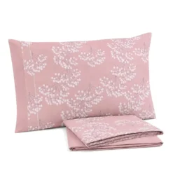 Completo Lenzuola Giusy Cavalieri Fiori di Velo Rosa Matrimoniale VAR. 38
