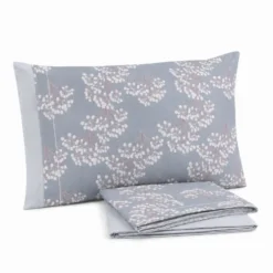 Completo Lenzuola Giusy Cavalieri Fiori di Velo Grigio Matrimoniale VAR. 36