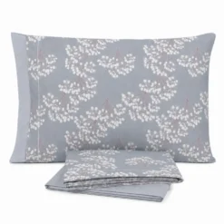 Completo Lenzuola Giusy Cavalieri Fiori di Velo Grigio Matrimoniale VAR. 36
