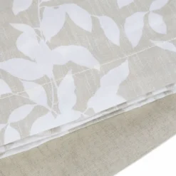Completo Lenzuola Giusy Cavalieri Fronda Beige Matrimoniale VAR. 24