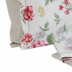 Completo Lenzuola Giusy Cavalieri Floral Panna Matrimoniale VAR. 288