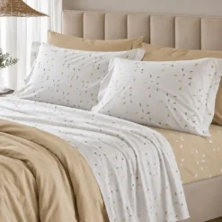 Completo Lenzuola Goccia beige Singolo