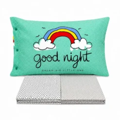 Completo Lenzuola Good night arcobaleno Singolo