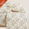 Completo Lenzuola in Percalle Simona Beige Matrimoniale
