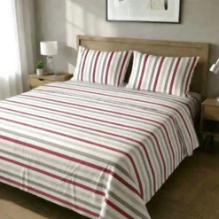 Completo Lenzuola James bordeaux singolo