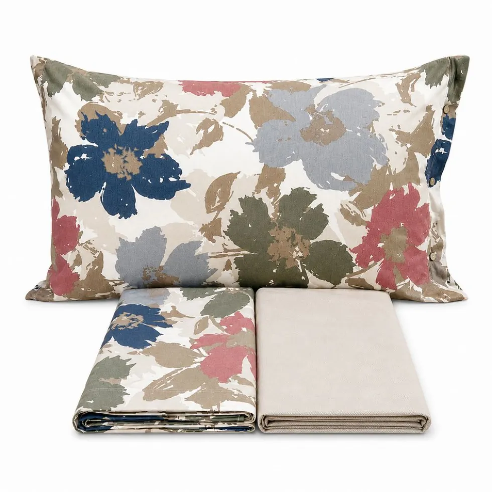 Completo Lenzuola Kim rosa e azzurro Singolo