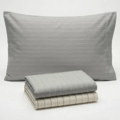 Completo Lenzuola Listra Tortora Singolo