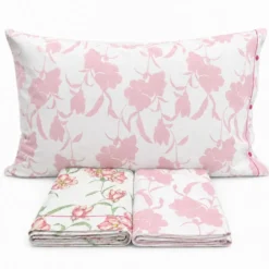 Completo Lenzuola magnolia rosa Singolo