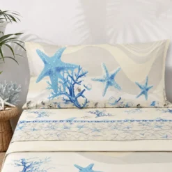 Completo Lenzuola Marina Corallo Beige Singolo