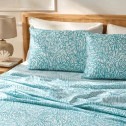 Completo Lenzuola Mersin coralli tiffany singolo