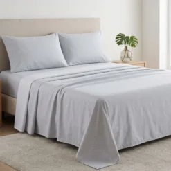 Completo Lenzuola Minimal Scaglie Grigio Matrimoniale