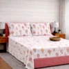 Completo Lenzuola Mongolfiere rosa singolo