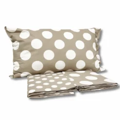 Completo Lenzuola Moon pois tortora singolo