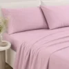 Completo Lenzuola Percalle Rosa Singolo