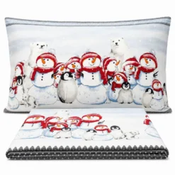 Completo Lenzuola Pinguini Rosso Singolo