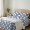 Completo Lenzuola Pois Grosso Azzurro Francese