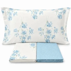 Completo Lenzuola Primavera azzurro Singolo