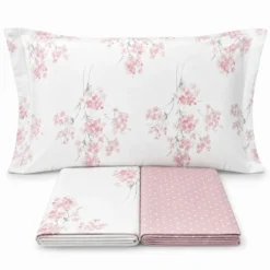 Completo Lenzuola Primavera Rosa Singolo