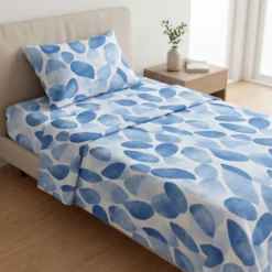Completo Lenzuola Quenty blu singolo