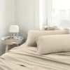 Completo Lenzuola Raso Beige matrimoniale