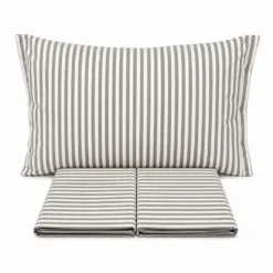 Completo Lenzuola Riga bastoncino grigio piazza e mezzo