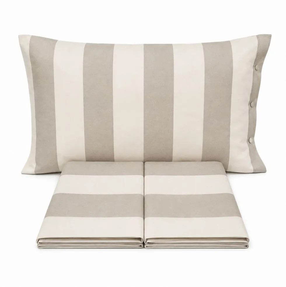 Completo Lenzuola Rigoni beige piazza e mezzo
