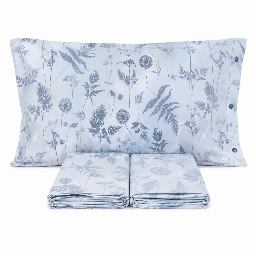 Completo Lenzuola Soffione Azzurro Piazza e mezzo