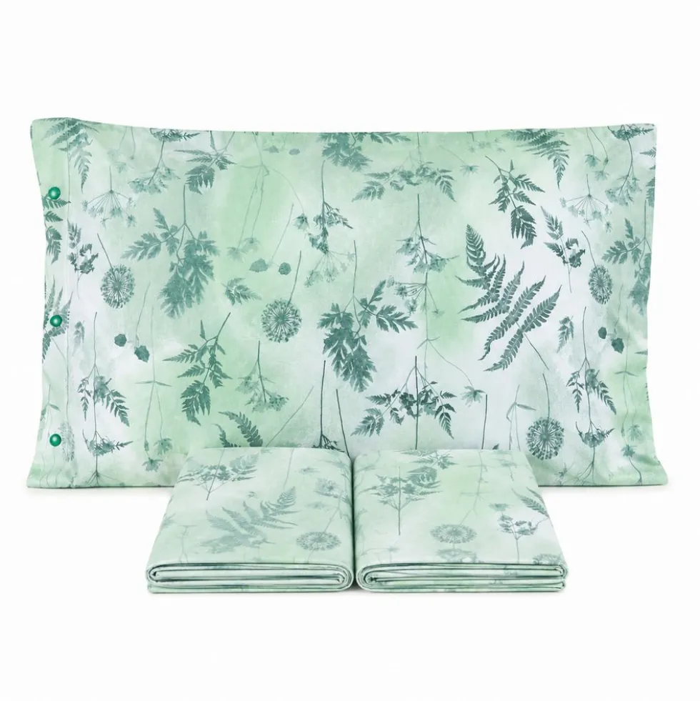 Completo Lenzuola Soffione Verde Singolo