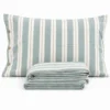 Completo Lenzuola Stone Washed Matilde Verde Matrimoniale DIS. 10