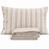 Completo Lenzuola Stone Washed Matilde Naturale Matrimoniale DIS. 10