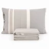 Completo Lenzuola Stone Washed Matilde Sabbia Matrimoniale DIS. 80