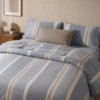 Completo Lenzuola Stone Washed Matilde Blu MatrimonialeDIS. 80