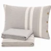 Completo Lenzuola Stone Washed Matilde Grigio Matrimoniale DIS. 60
