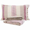 Completo Lenzuola Stone Washed Matilde Malva Matrimoniale