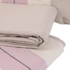 Completo Lenzuola Stone Washed Matilde Malva Matrimoniale