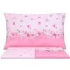 Completo Lenzuola Switch Flowers Rosa Matrimoniale