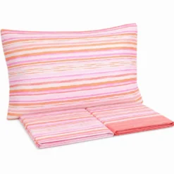 Completo Lenzuola Switch Stripes Rosa Matrimoniale
