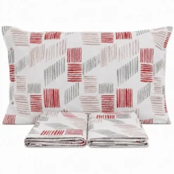 Completo Lenzuola Tribe Jack Rosso Singolo