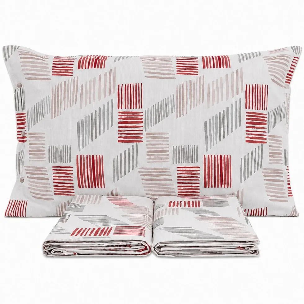 Completo Lenzuola Tribe Jack Rosso Singolo