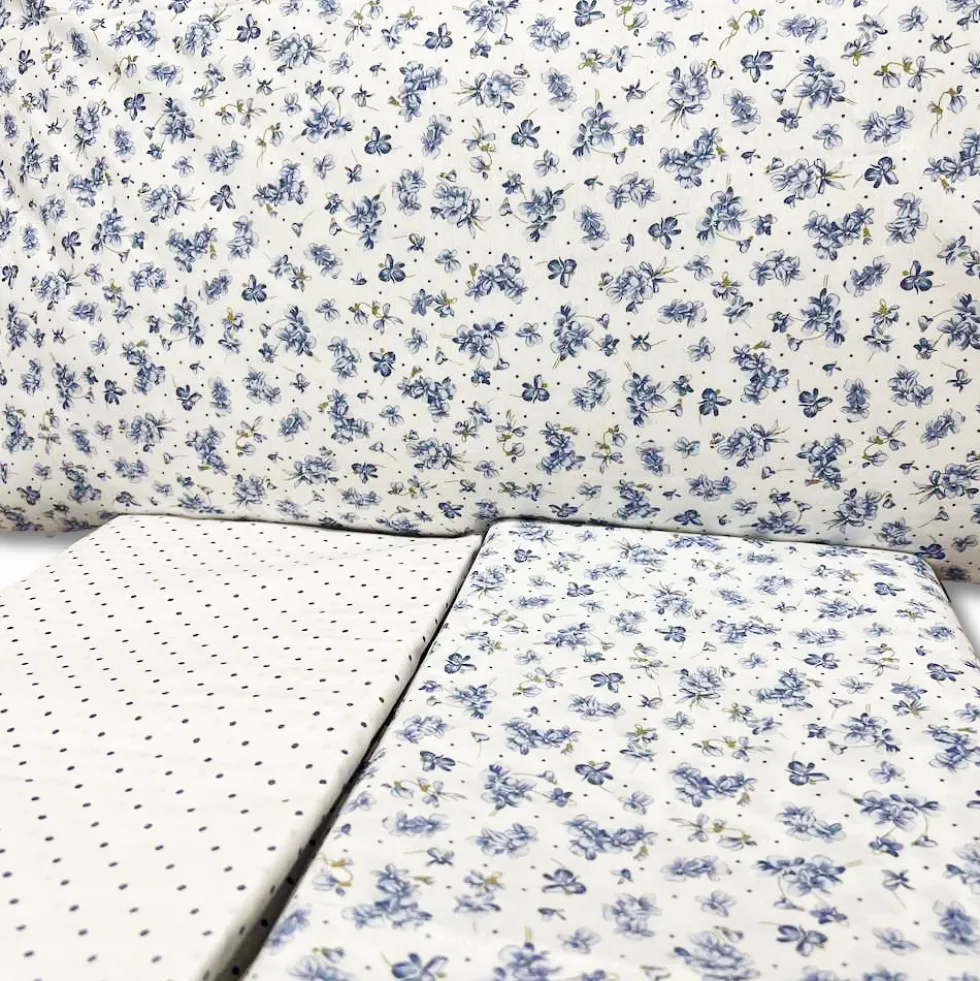 Completo Lenzuola Violette azzurre singole