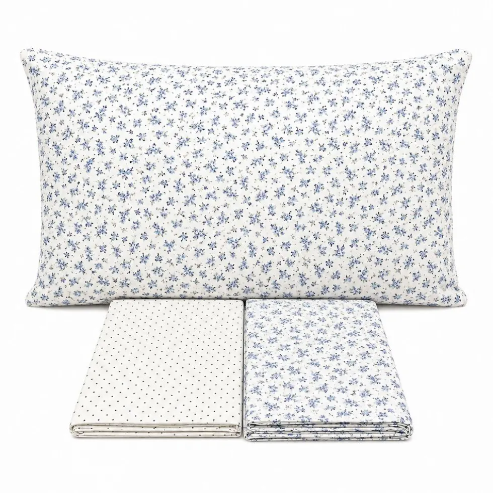 Completo Lenzuola Violette azzurre singole