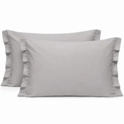 Completo Lenzuola Volant Joli Grigio chiaro Singolo
