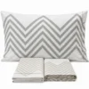 Completo Lenzuola zig zag beige Singolo