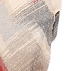 Completo Lenzuola Zig Zag moderno Rosso Singolo