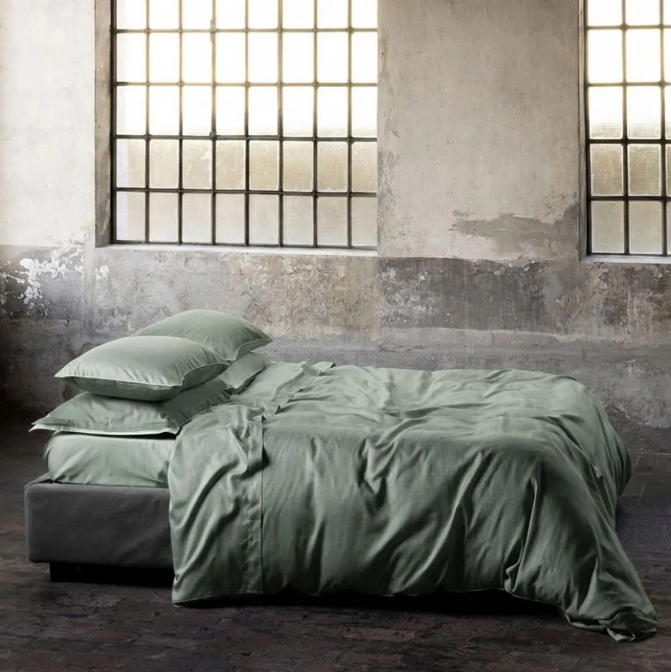 Completo Letto Raso di cotone Mikado Bosco Matrimoniale