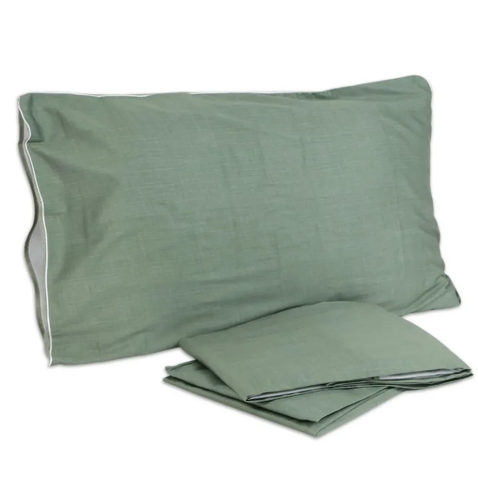 Completo Letto Raso di cotone Mikado Bosco Matrimoniale